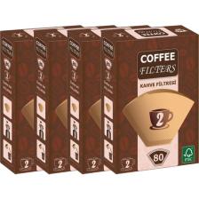 Coffee Filters Filtre Kahve Kağıdı No:2 80'li @ 4 Paket