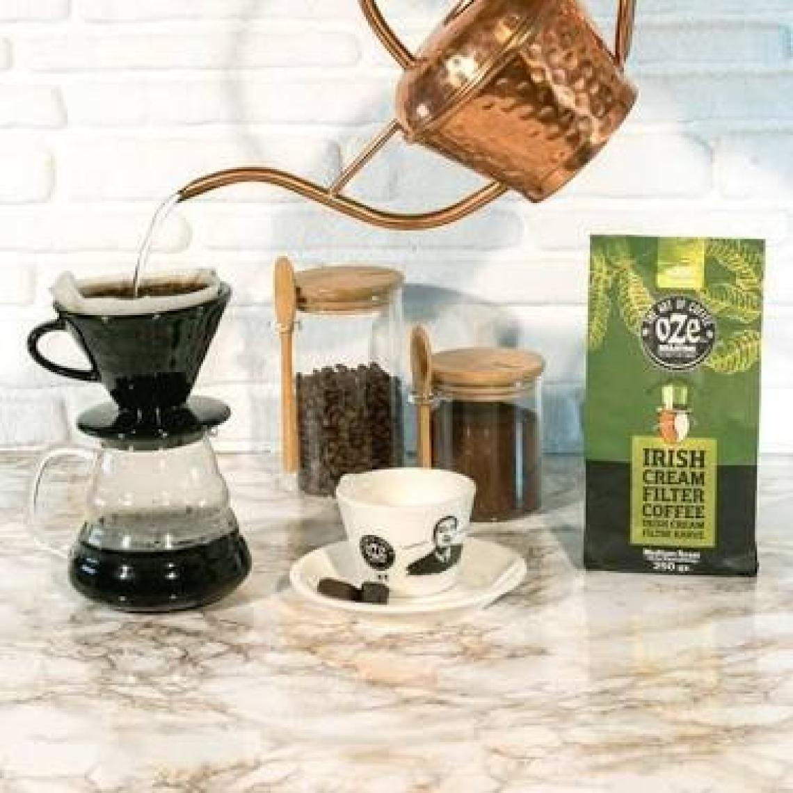 Oze Aromalı Filtre Kahve Tanışma Seti Irish Cream, All Day Blend, Vanilya 3'lü 250G