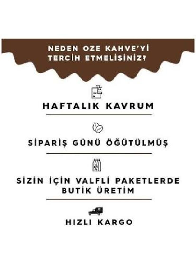 Oze Aromalı Filtre Kahve Tanışma Seti Irish Cream, All Day Blend, Vanilya 3'lü 250G
