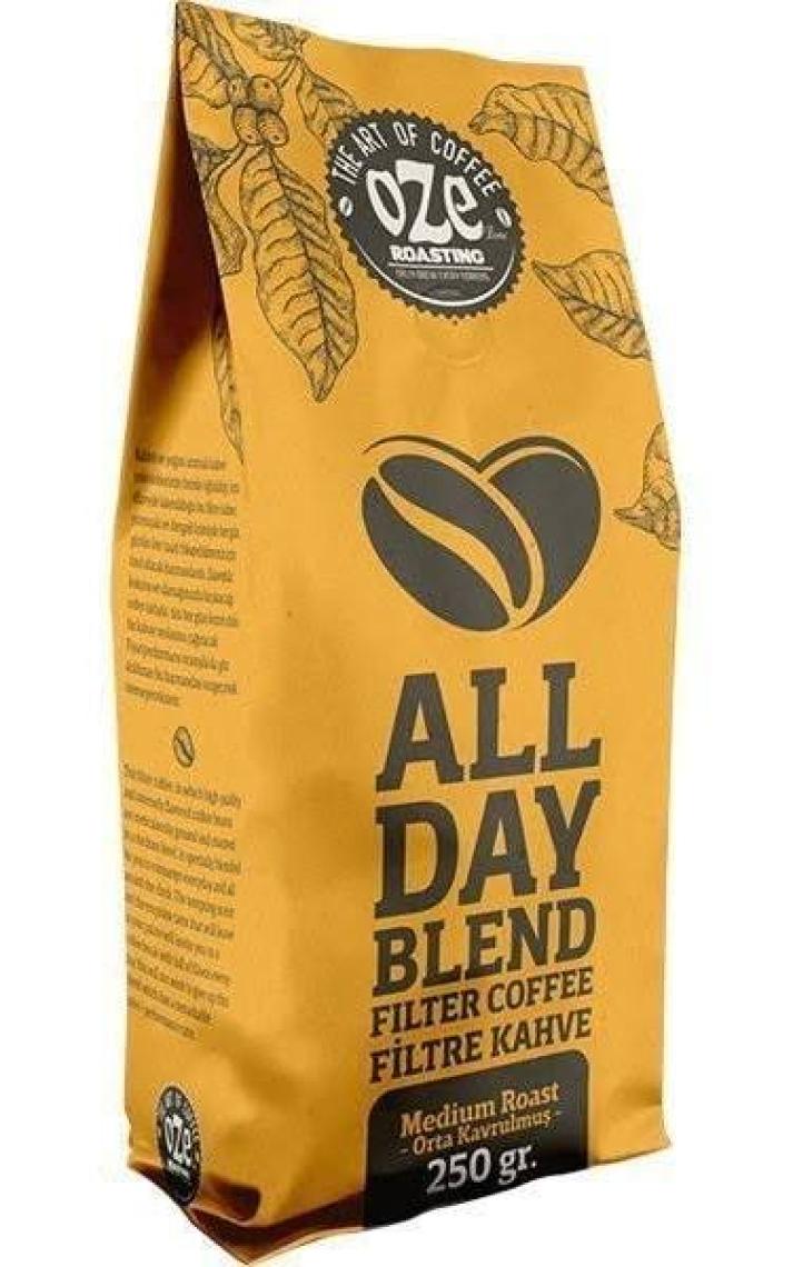 Oze Aromalı Filtre Kahve Tanışma Seti Irish Cream, All Day Blend, Vanilya 3'lü 250G