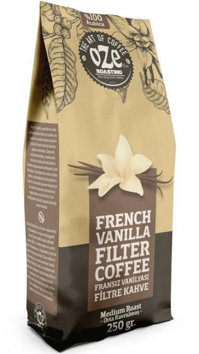 Oze Aromalı Filtre Kahve Tanışma Seti Irish Cream, All Day Blend, Vanilya 3'lü 250G