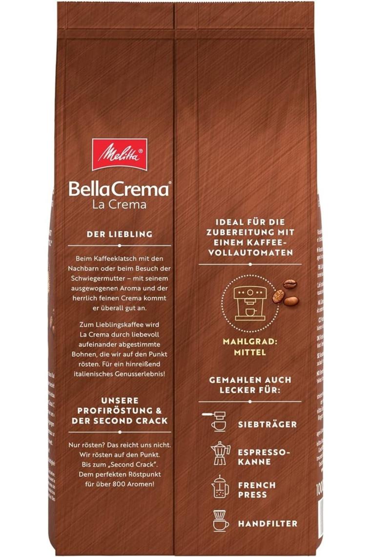Bellacrema Lacrema Orta Aromalı Kahve Çekirdeği 1000 gr.
