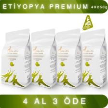 Caldis®  Aroma Ababa™ 250 gr 4'lü Set Etiyopya Yöresel Çekirdek Filtre Kahve