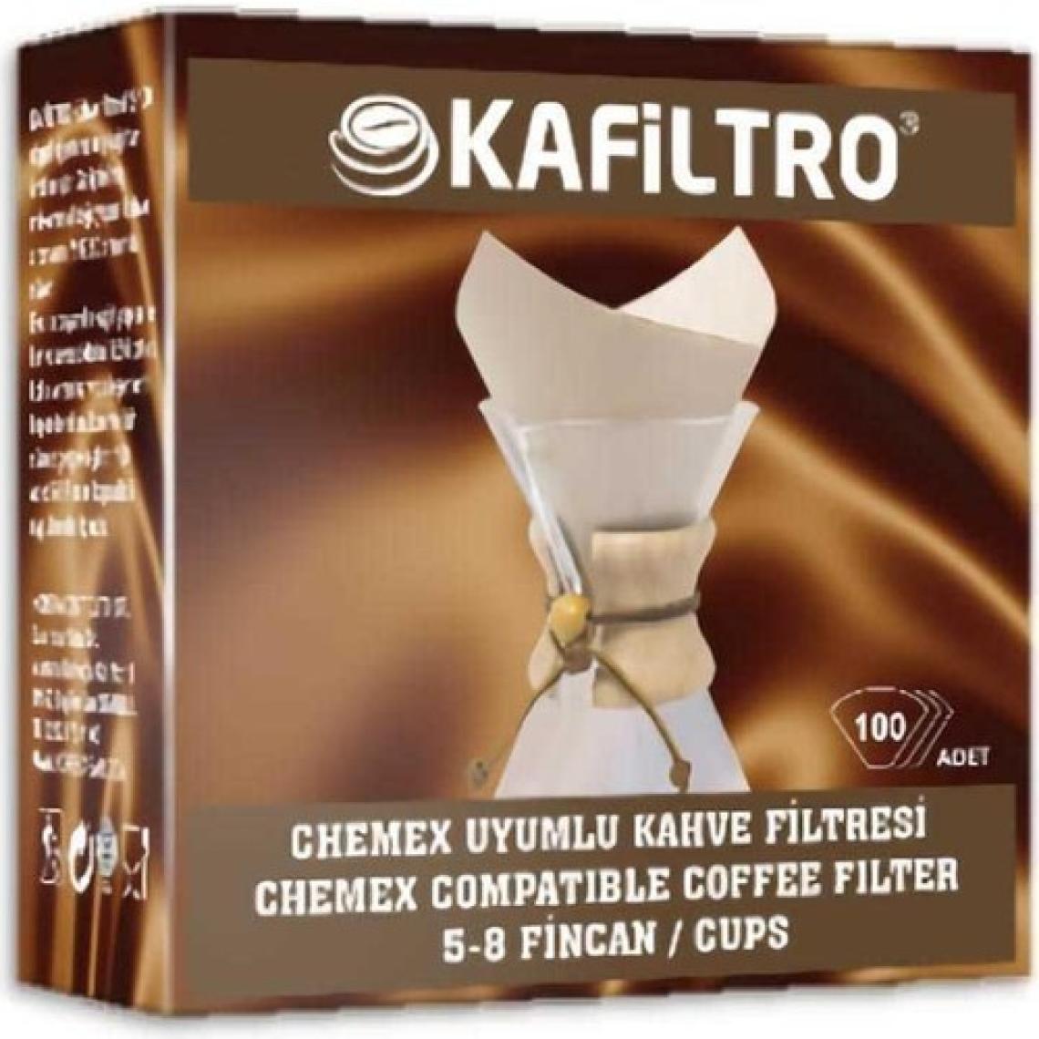 Kafiltro Chemex 5-8 Fincan Uyumlu Filtre Kahve Kağıdı 100'LÜ