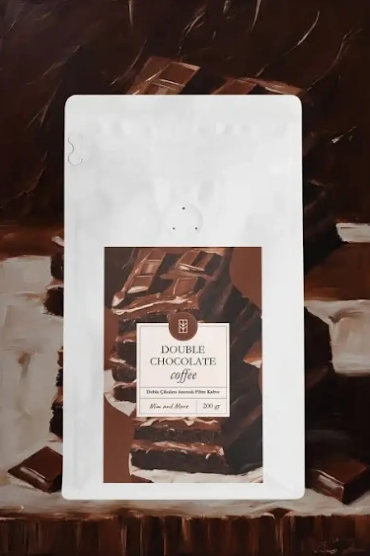 Mim and More Double Chocolate Coffee - Duble Çikolata Aromalı Kahve Filtre Kahve, 200 Gr