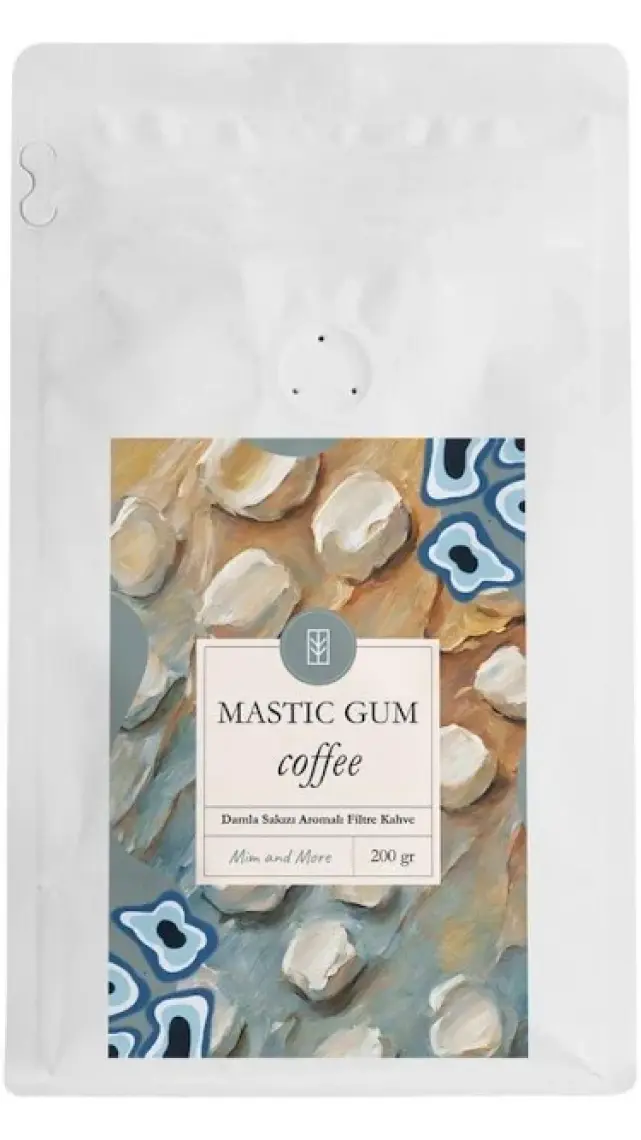 Mim and More Mastic Gum Coffee - Damla Sakızı Aromalı Kahve Filtre Kahve, 200 Gr