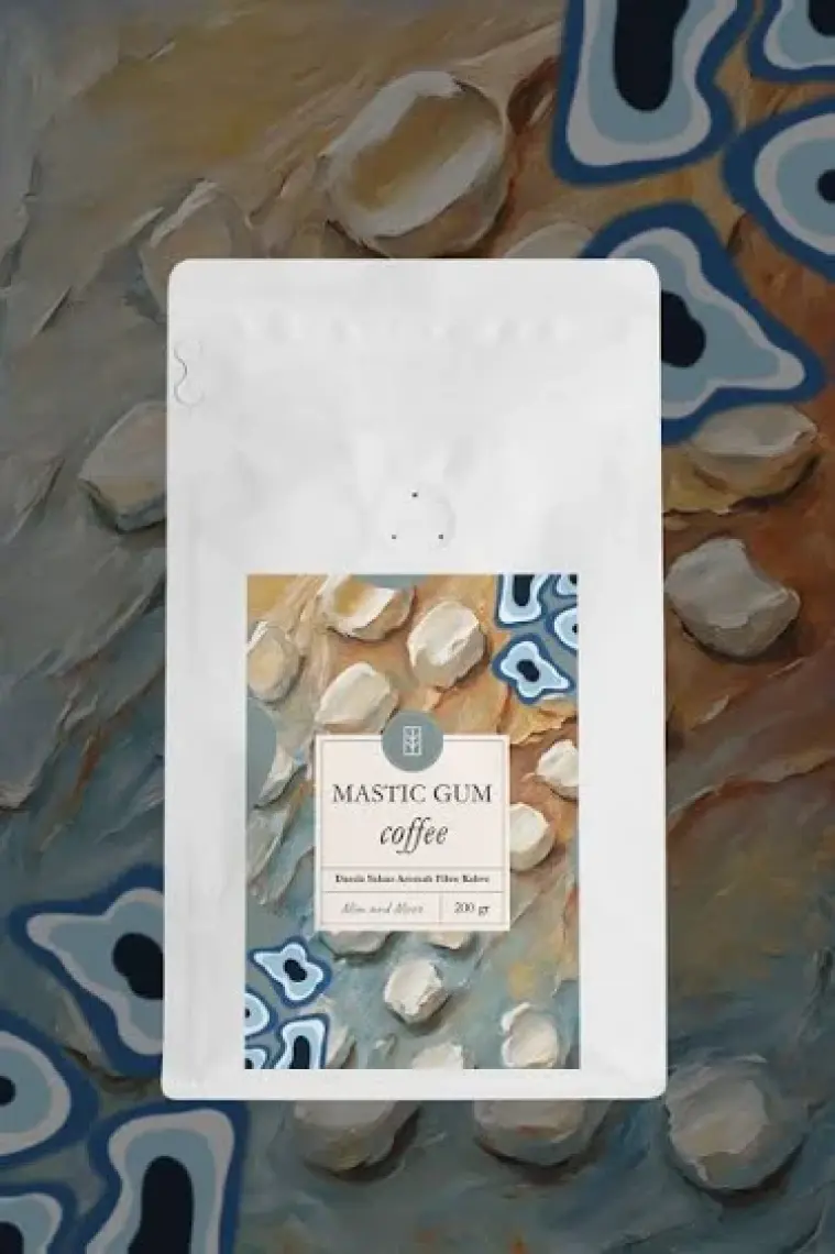 Mim and More Mastic Gum Coffee - Damla Sakızı Aromalı Kahve Filtre Kahve, 200 Gr