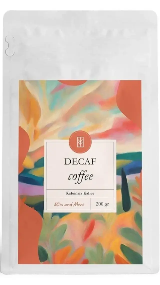 Mim and More Decaf Coffee - Kafeinsiz Çekirdek Kahve, 200 Gr