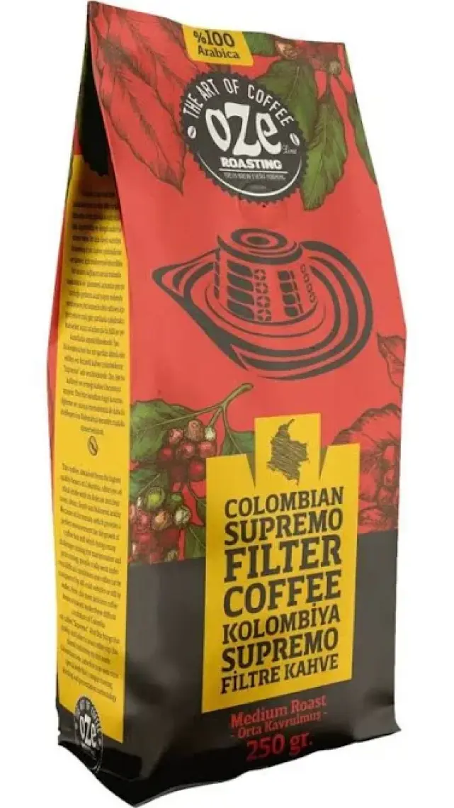 Oze Latin Amerika Filtre Kahve Seti Guatemala, Colombian, Brazil 3'lü 250 gr