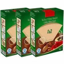 Caffeo Kahve Filtre Kağıdı 1 × 2 ( Doğal Kağıt ) 80'li