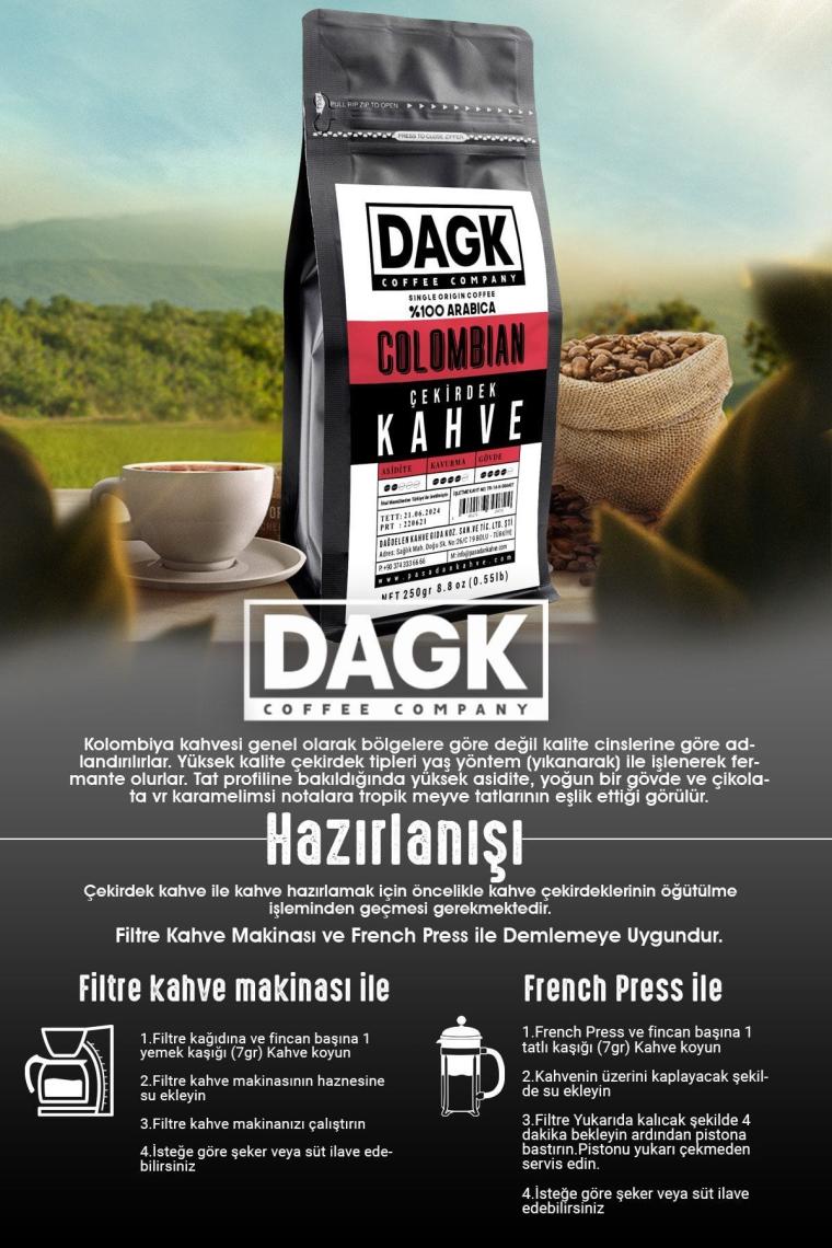 Colombian Çekirdek Kahve 250gr