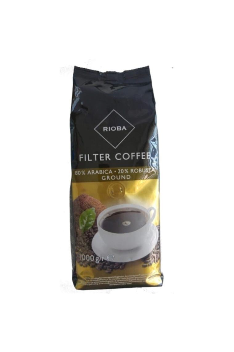 Rioba Filtre Kahve %80 Arabica %20 Robusta Öğütülmüş (1 Kg)