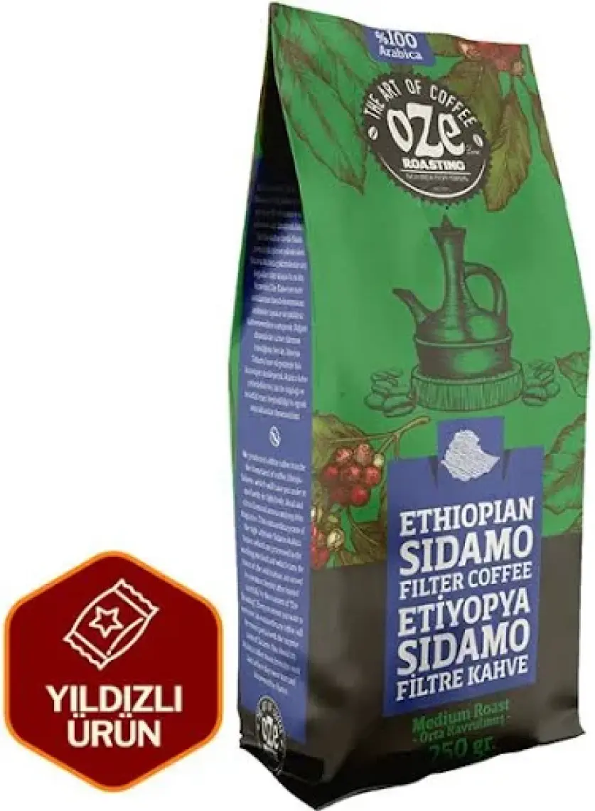 Oze Ethiopian Sidamo Filtre Kahve (250 G)
