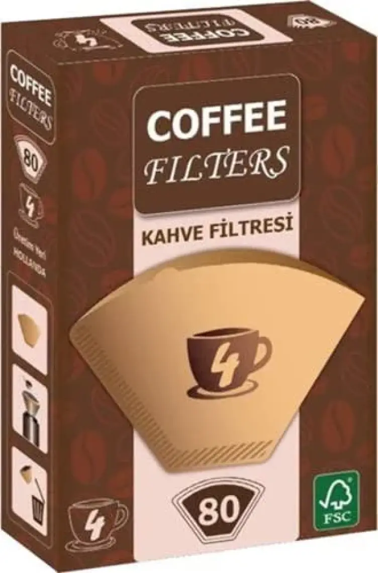 Coffee Filters Filtre Kahve Kağıdı No:4 40'lı Paket