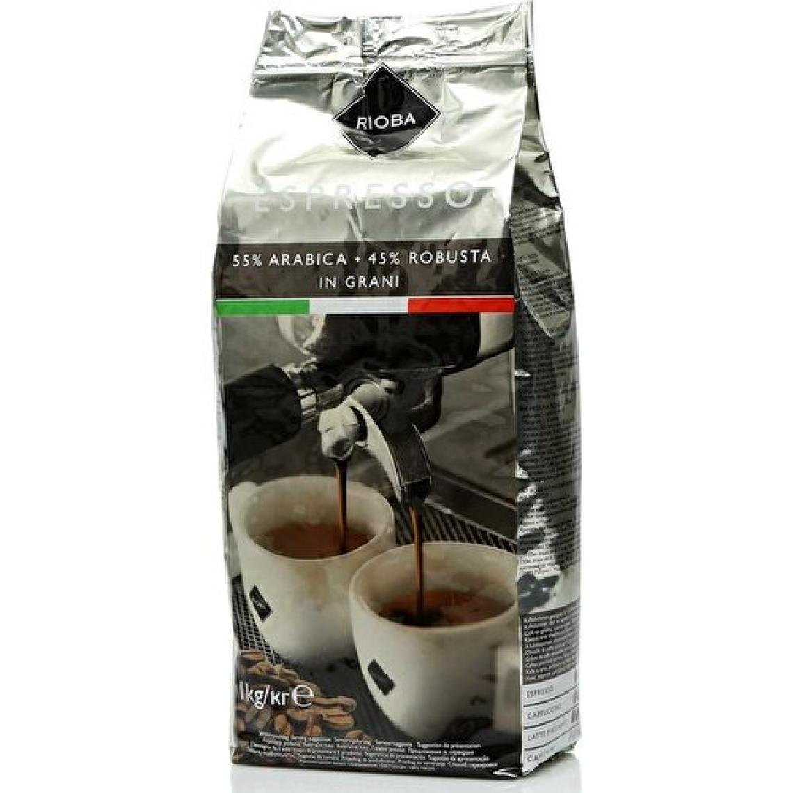Rioba Silver %55 Arabica %45 Robusta Espresso Çekirdek Kahve - 1000 gr