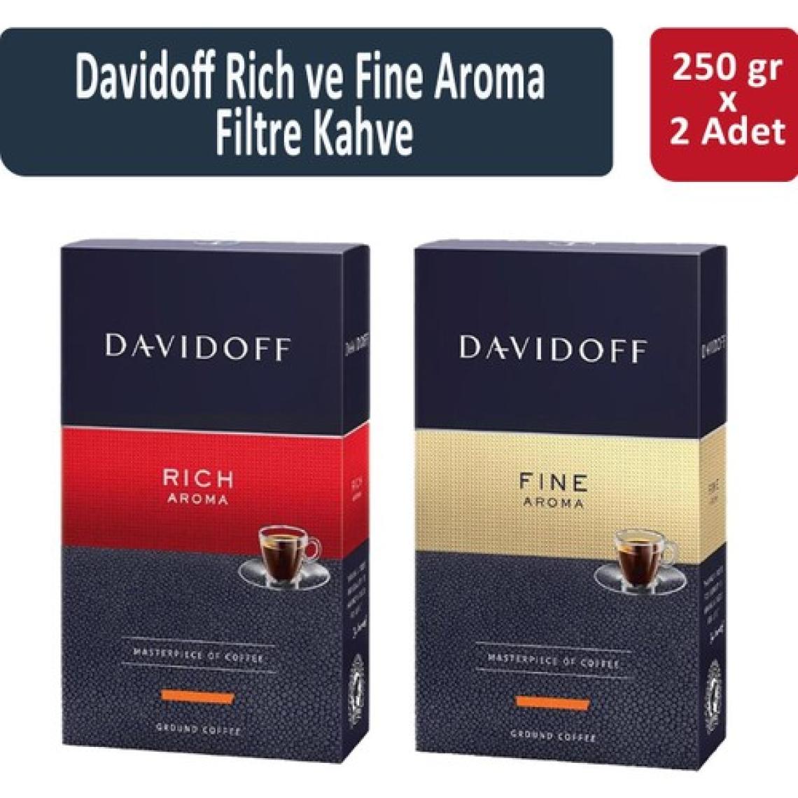 Davidoff Rich ve Fine Aroma Filtre Kahve 250 gr x 2 Adet