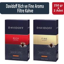 Davidoff Rich ve Fine Aroma Filtre Kahve 250 gr x 2 Adet