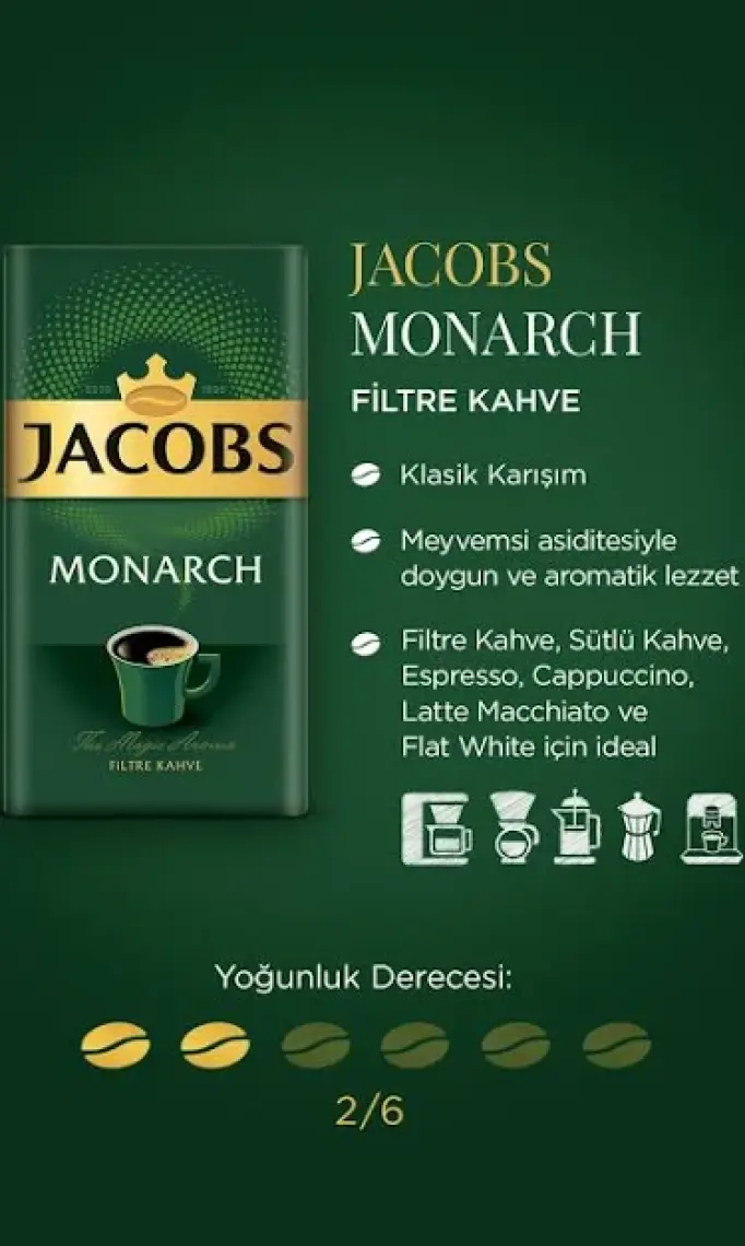 Monarch Filtre Kahve 250 gr 4 Al 3 Öde