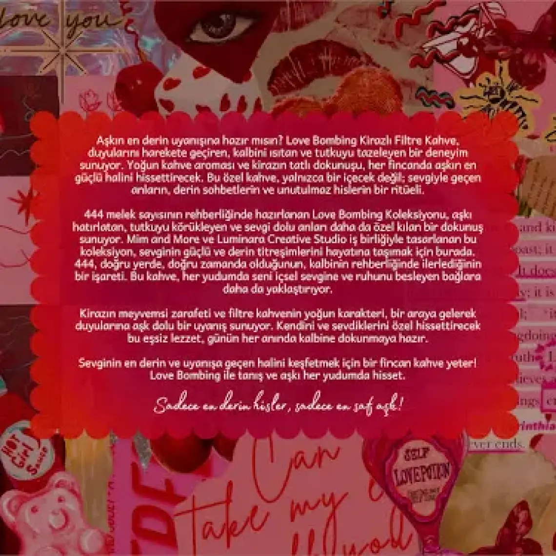Mim And More Luminara Studio x Love Bombing Coffee - Kiraz Aromalı Filtre Kahve 200 gr