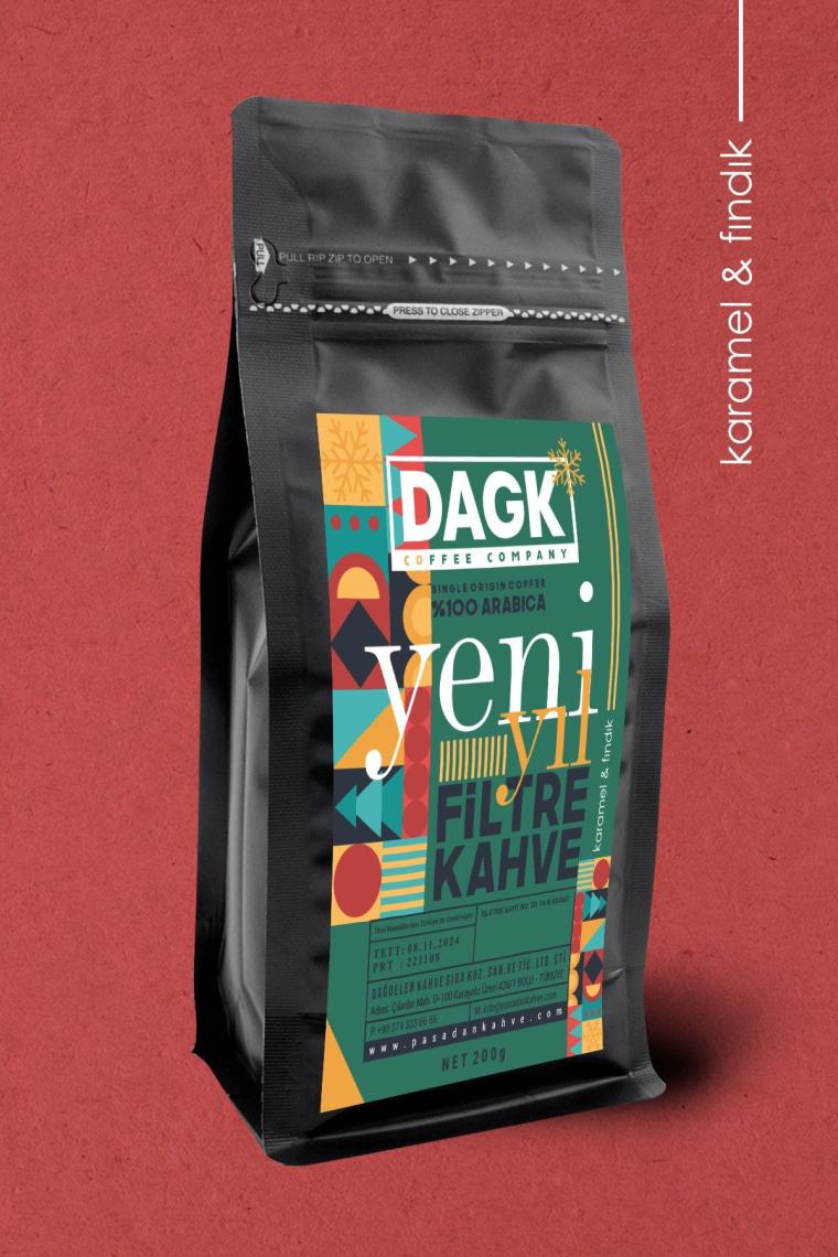 Dagk Filtre Kahve Öğütülmüş Karamel Fındık Aromalı 200 gr