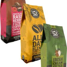 Oze Aromalı Filtre Kahve Tanışma Seti Irish Cream, All Day Blend, Çikolata Frambuaz 3'lü 250G