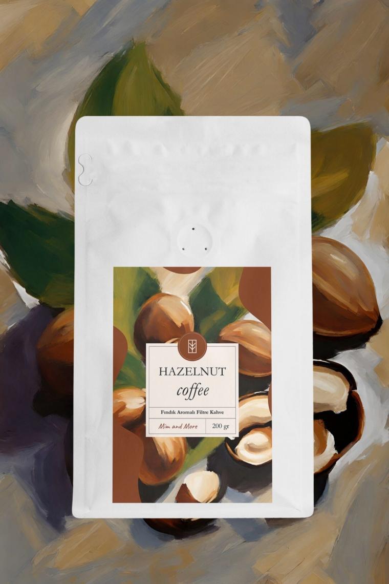 Mim and More Hazelnut Coffee - Fındık Aromalı Kahve Filtre Kahve, 200 Gr