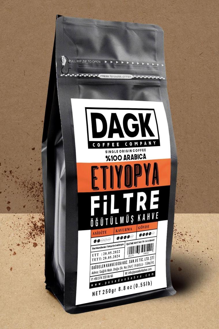 Filtre Kahve Etiyopya 250gr Öğütülmüş