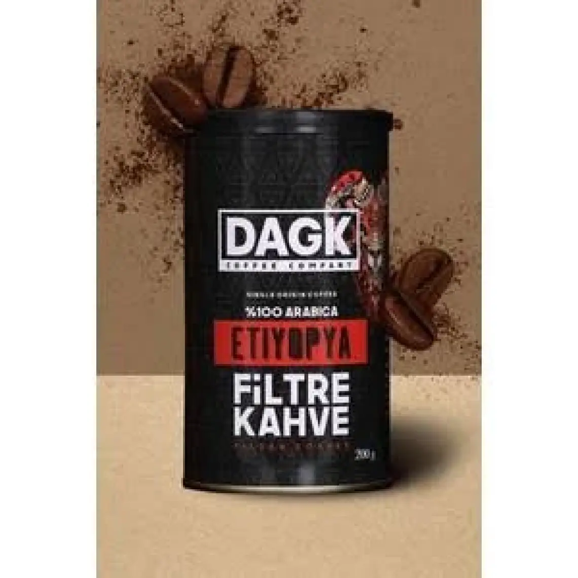 Dagk Etiyopya Filtre Kahve 200 gr Teneke (Öğütülmüş)
