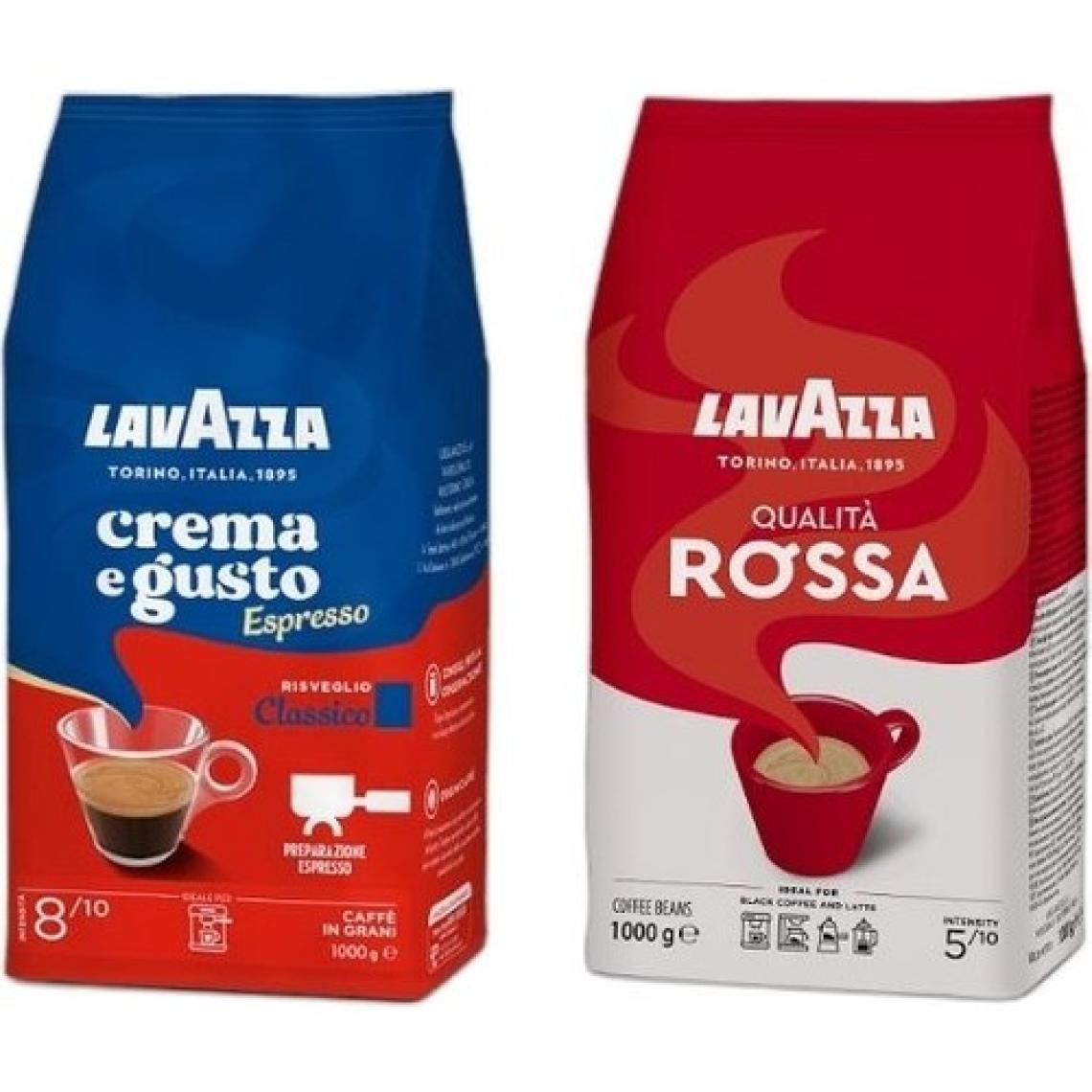 Lavazza Crema E Gusto 1 kg + Qualita Rossa 1 kg 2'li Çekirdek Kahve Seti 2 kg