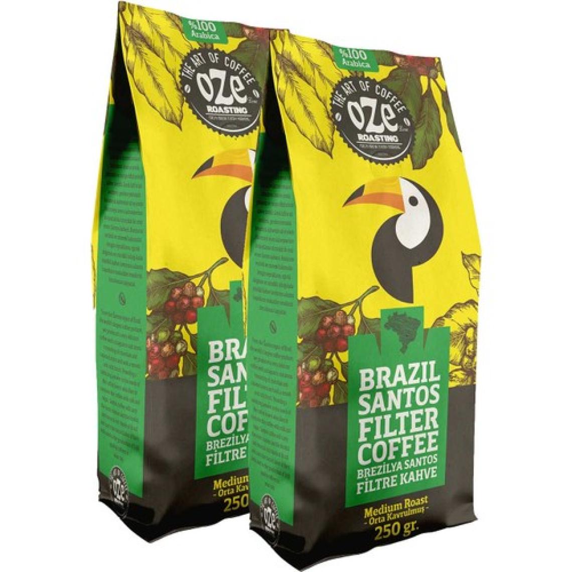 Oze Brazil Santos Filtre Kahve 2'li 250G