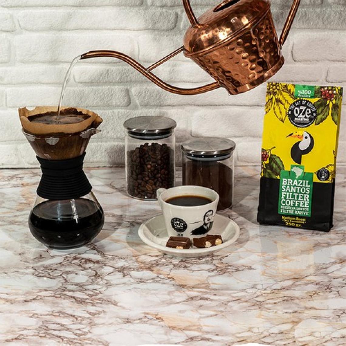Oze Brazil Santos Filtre Kahve 2'li 250G