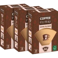 Coffee Filters Filtre Kahve Kağıdı No:2 80'li @ 3 Paket