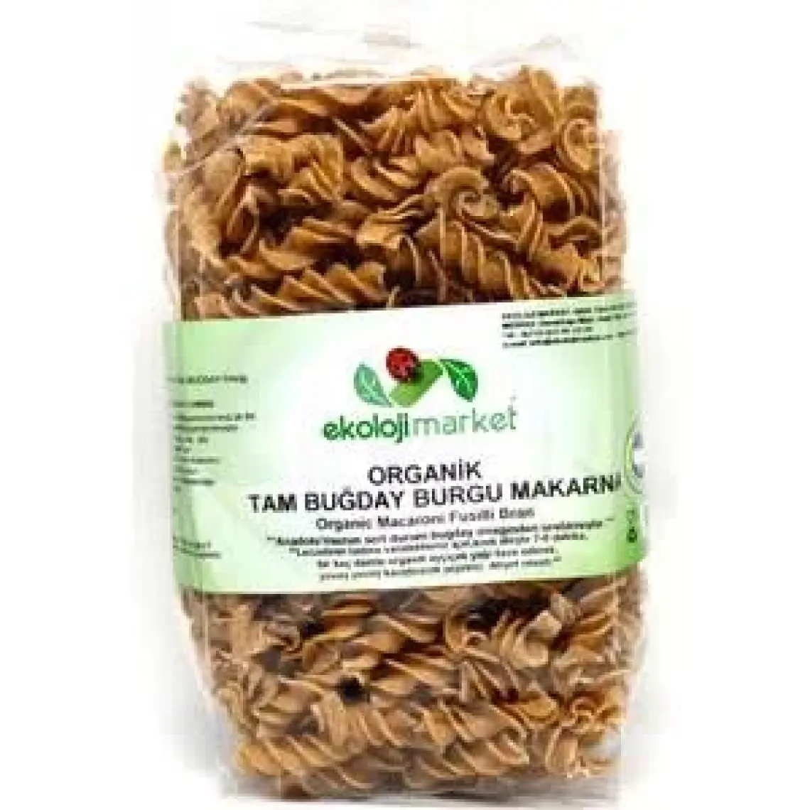 Ekoloji Market Organik Tam Buğday Burgu Makarna 300Gr