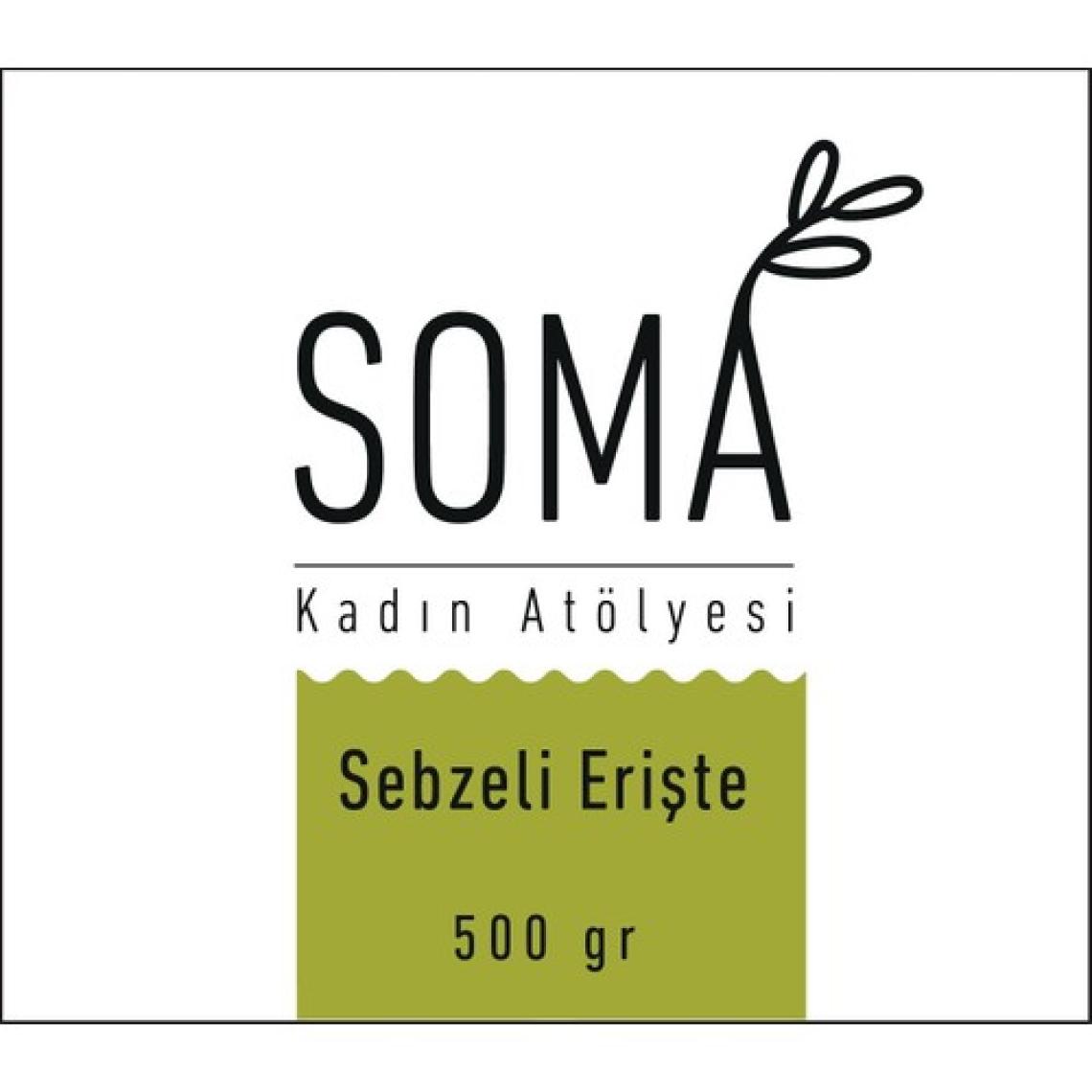 Soma Kadın Atölyesi Sebzeli Erişte Yumurtalı Katkısız El Yapımı - 500 gr