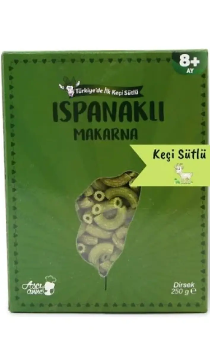 Aşçı Anne Ispanaklı Makarna (Dirsek) 250 gr