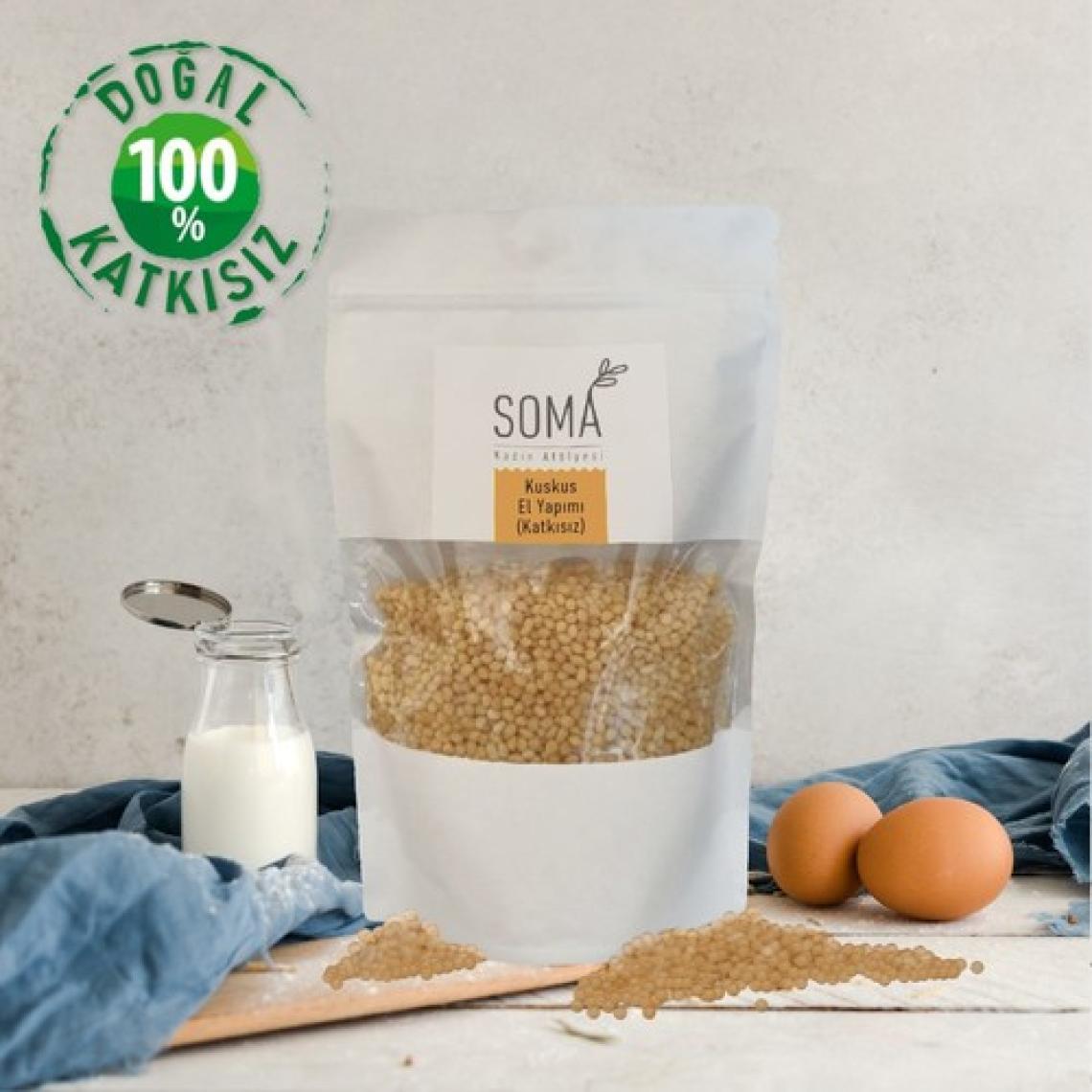 Soma Kadın Atölyesi Kuskus Sütlü Katkısız El Yapımı Köy Yumurtalı 500 gr