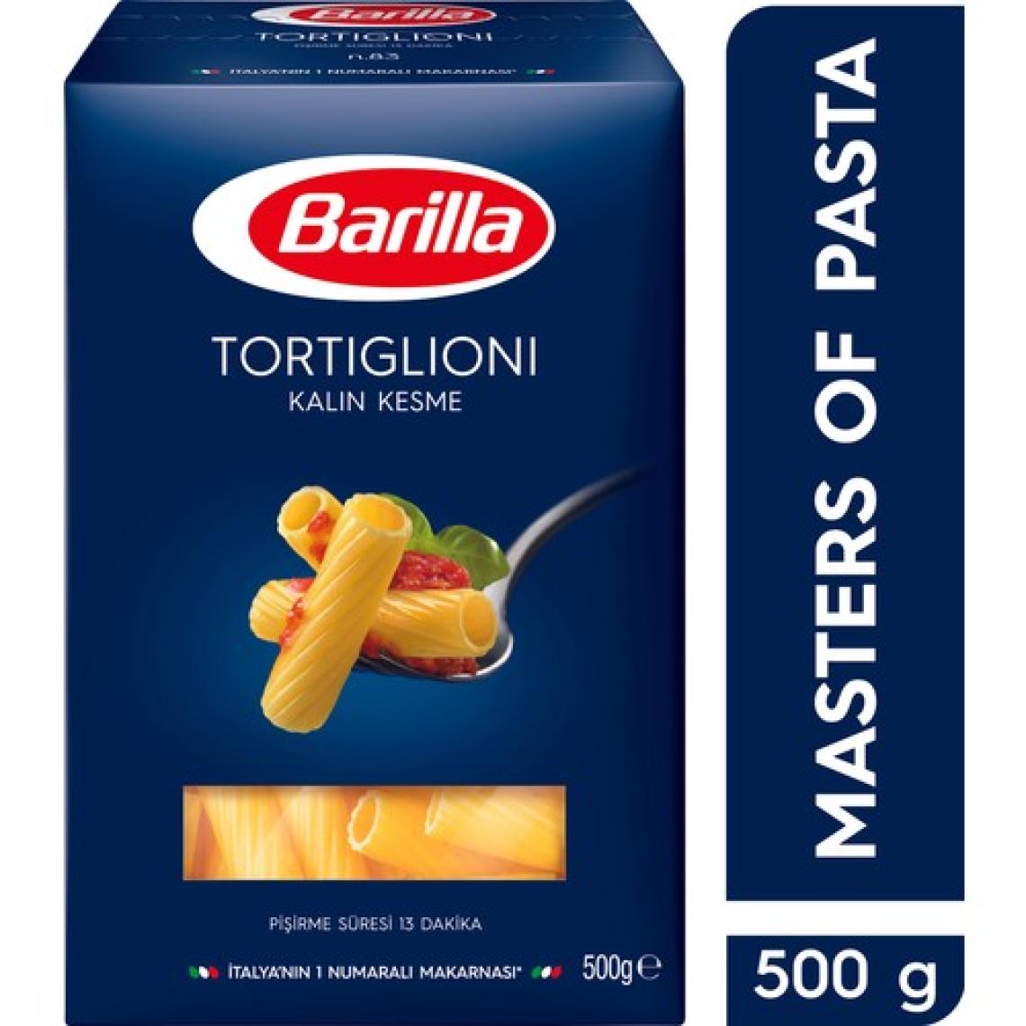 Barilla Kalın Kesme/ Tortiglioni Sade Makarna 500 Gr