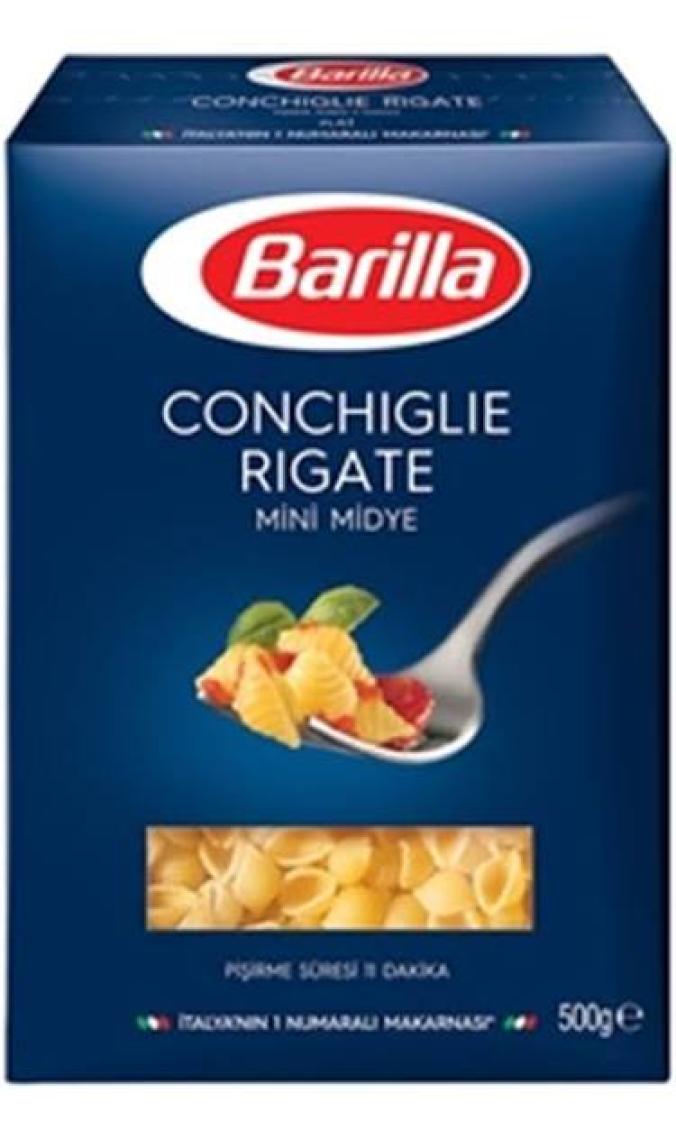 Barilla Mini Midye/ Conchiglie Rigate Sade Makarna 500 Gr