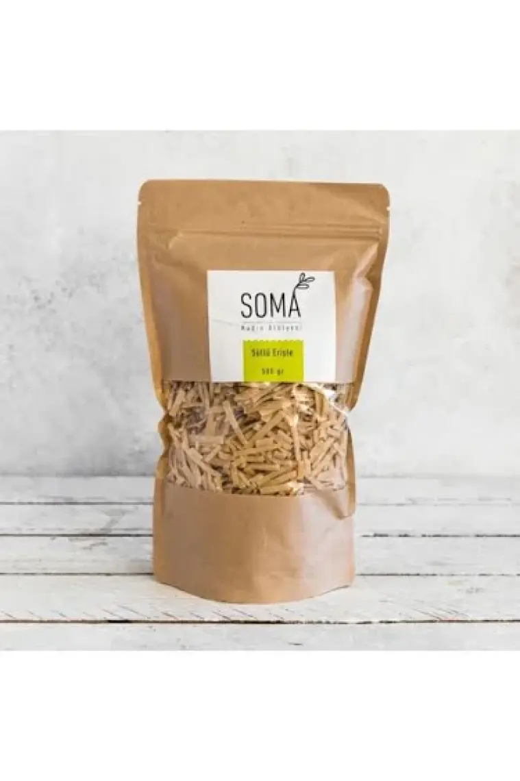 Soma Kadın Atölyesi Sütlü Erişte Yumurtalı Katkısız El Yapımı - 500 gr
