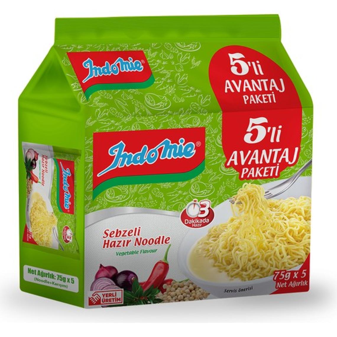Indomie 5'li Paket Sebzeli Noodle