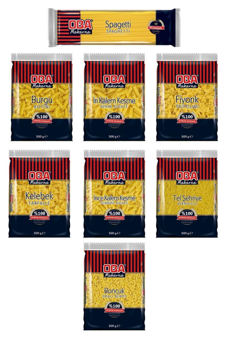 Karışık Makarna Paketi 500gr X 8 Adet