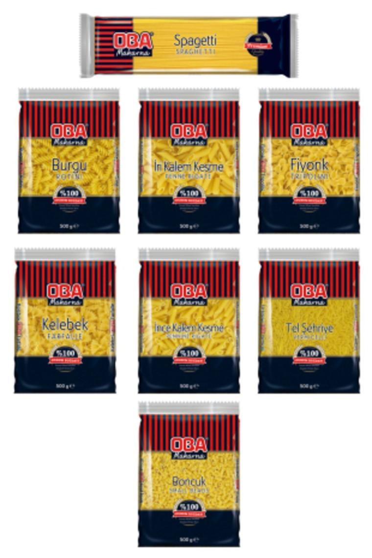 Karışık Makarna Paketi 500gr X 8 Adet