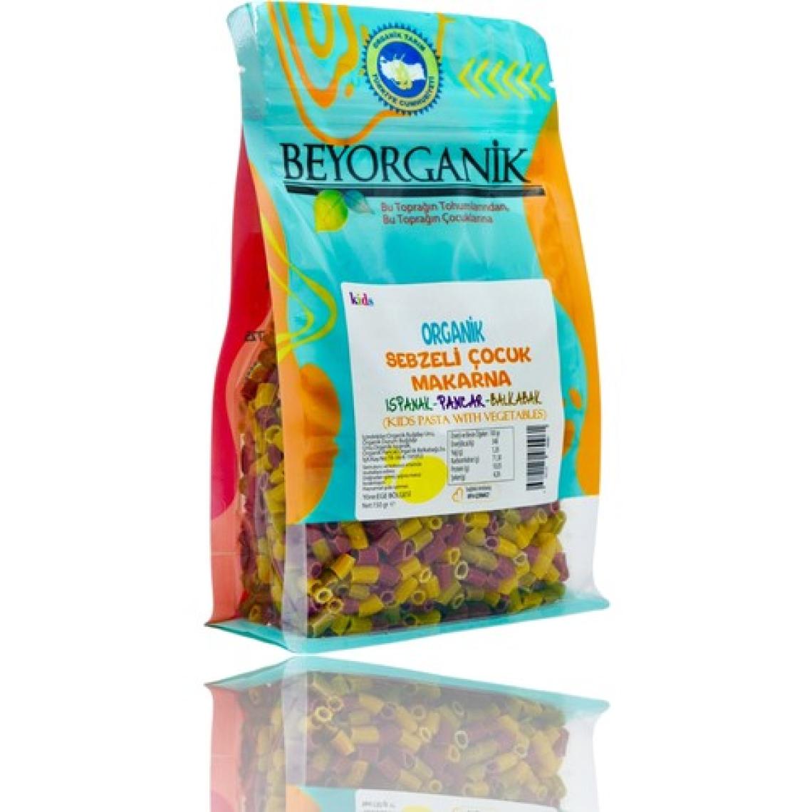 Beyorganik Organik Çocuk Makarna Ispanak-Pancar-Balkabağı 150 Gr.