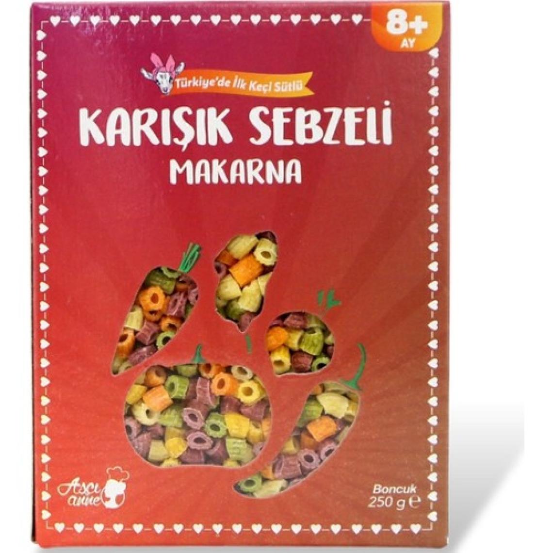 Aşçı Anne Karışık Sebzeli Makarna Boncuk 250 gr