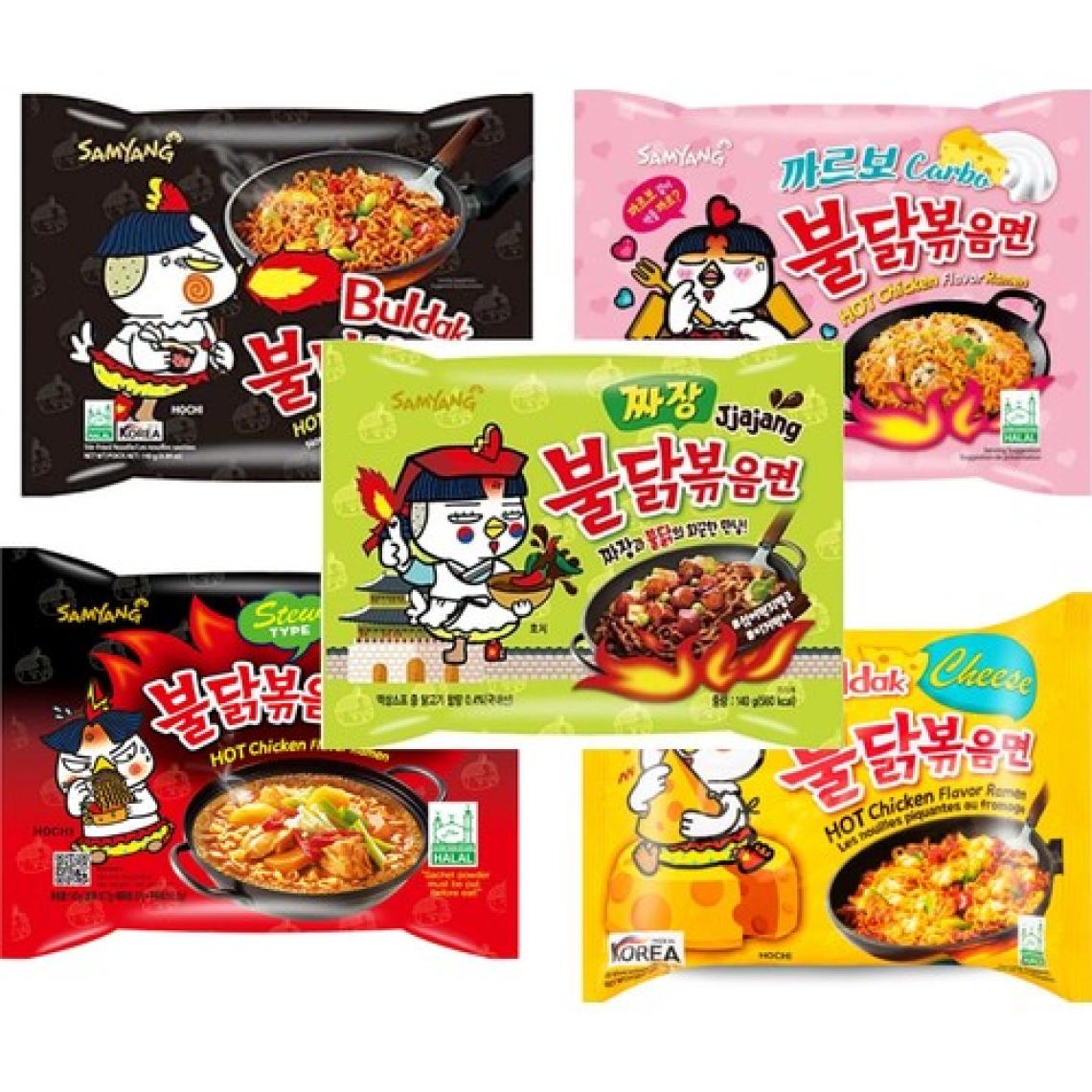 Samyang Hot Chicken Ramen 5'li Kombo Karışık Paket