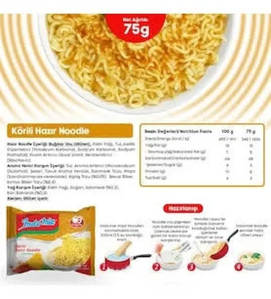 Indomie 5'li Paket Körili Noodle