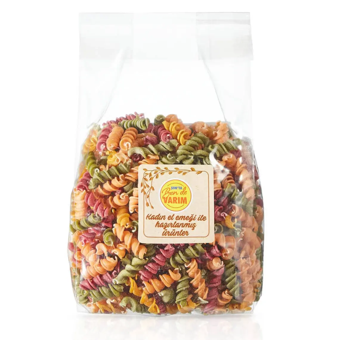 Kınalı Eller Kadın Kooperatifi Beypazarı Ev Usulü Karışık Sebzeli Fettucine Makarna 500 gr