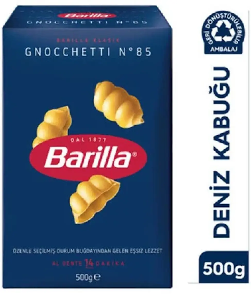 Barilla Deniz Kabuğu/ Gnocchetti Sade Makarna 500 Gr