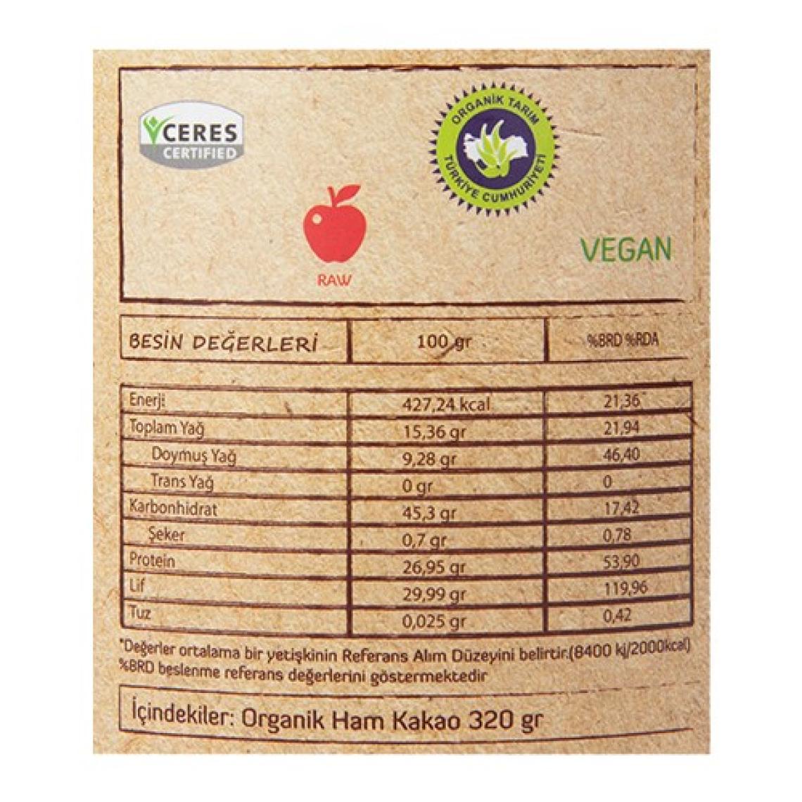 Güzel Ada Gıda Organik Ham Kakao 320 gr