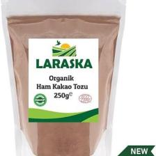 Laraska Organik Organik Ham Kakao Tozu 250G / Raw Cacao Powder Certified Organic 250G